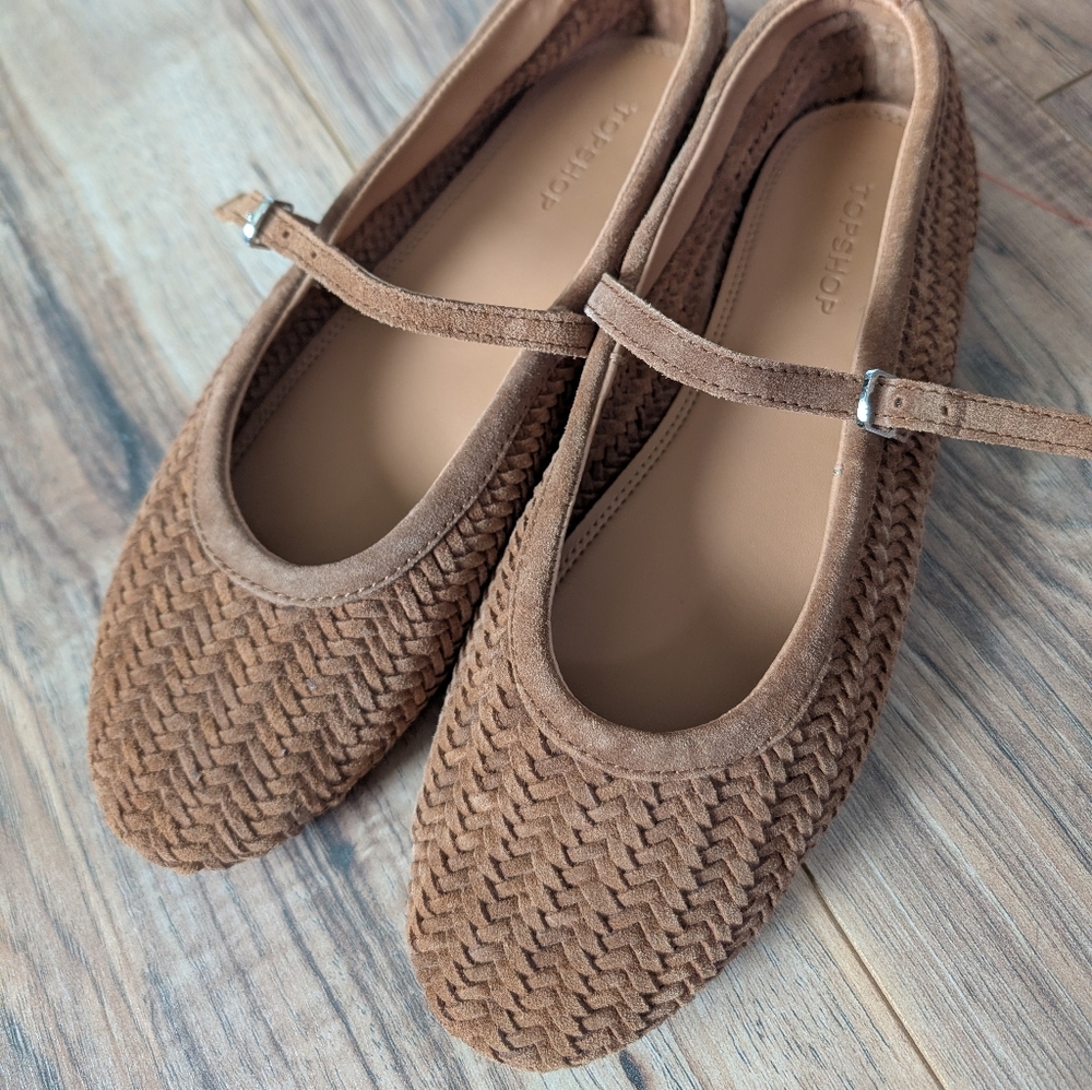 Topshop Woven Flats